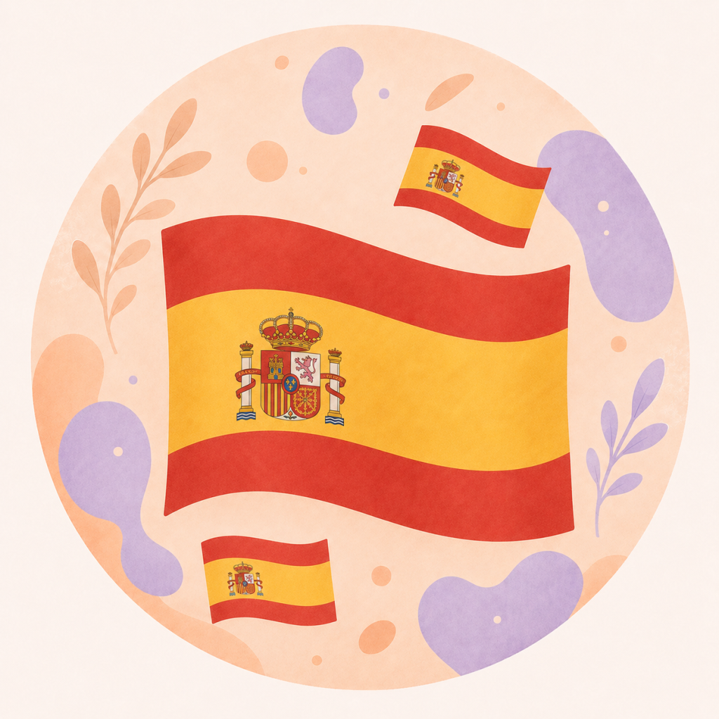 Illustration du drapeau espagnol pour une formation en espagnol professionnel éligible au CPF